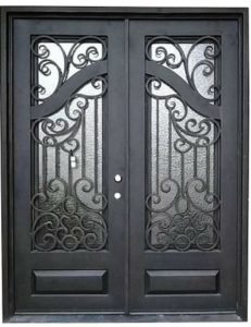 wrought iron doors - a chic addition