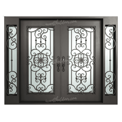 The Palazzo Wrought Iron Door. Image via Bighornirondoors.com