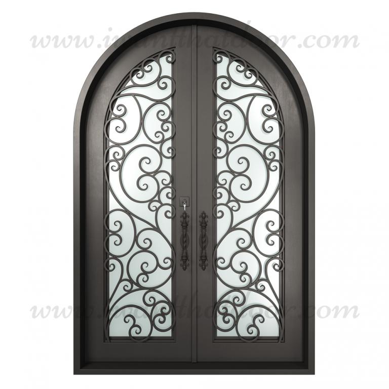 A beautiful wrought iron door.