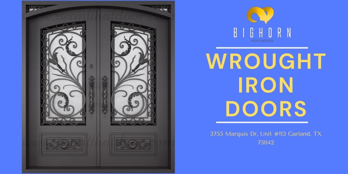 wrought iron doors by bighorn iron doors