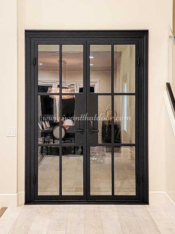 Big Size Low Profile Steel French Door with Sidelites Made in China - China  Black French Doors, French Steel Door